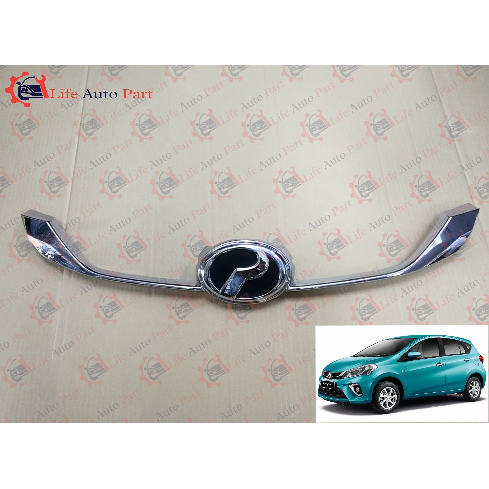 Perodua Myvi D N Front Grille Moulding With Logo Original Part