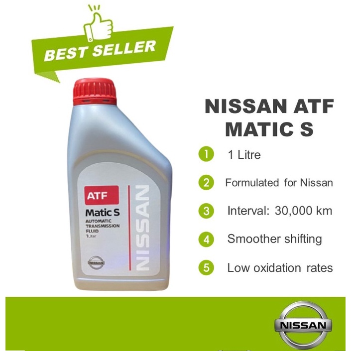 NISSAN ATF MATIC S MATIC J MATIC D 1L AUTO TRANSMISSION FLUID GEAR