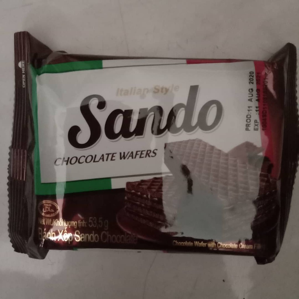 Sando CHOCOLATE WAFERS HALAL Shopee Malaysia