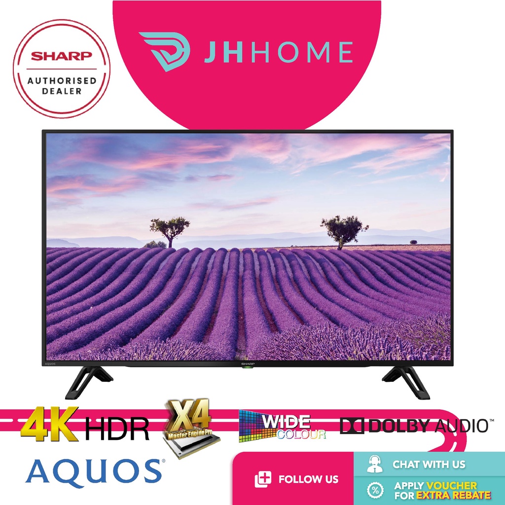 Sharp Aquos Inch K Uhd Led Tv Tc Ch X Hdr Tv Sharp Tv Ultra