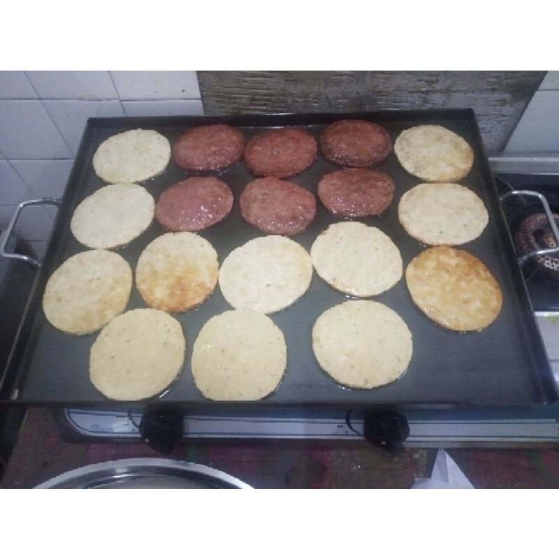Rectangular Burger Hot Plate Roti Pan Kuali Daging Hot Pan Roti Canai Hot Plate Kuali Leper