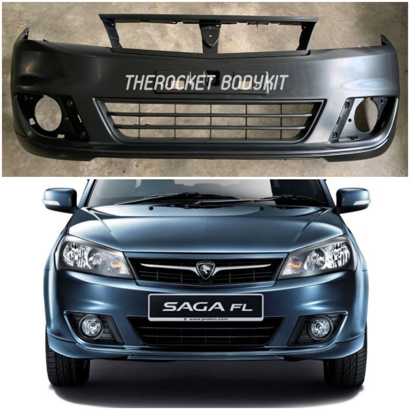 READY STOK Proton Saga FL FLX SV Front Bumper Depan Standard Bodykit