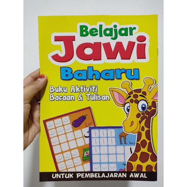 Buku Aktiviti Mari Belajar Jawi Huruf Prasekolah Menulis Jawi