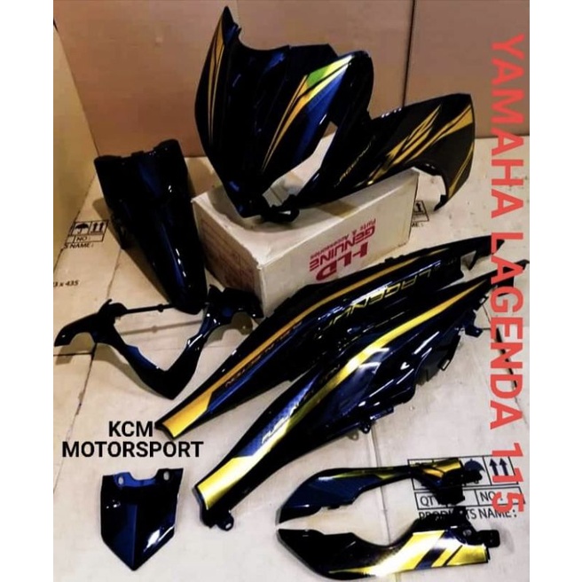 Coverset Yamaha Lagenda Fi Carburator Hld Sticker Crome