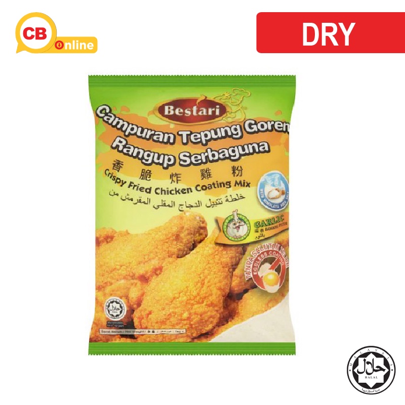 Bestari Crispy Fried Chicken Coating Mix Campuran Tepung Goreng Rangup