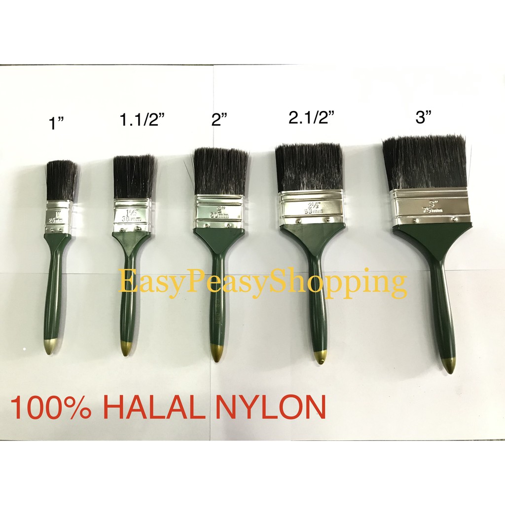 Halal Nylon Synthetic Fiber Paint Brush Berus Cat Halal