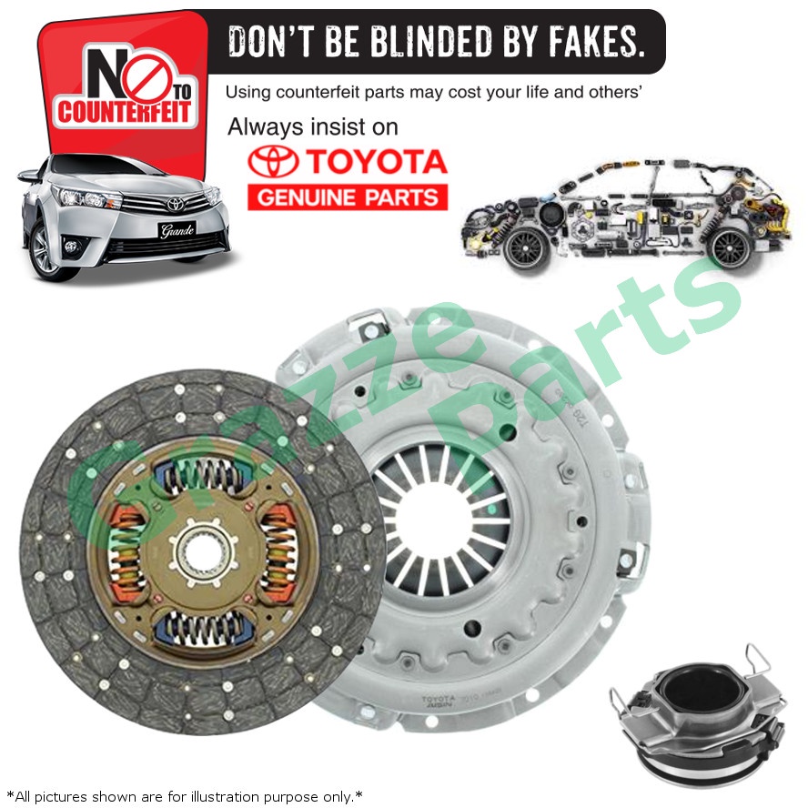 Toyota Original Clutch Plate Disc Cover Kit Set Clutch Bearing For