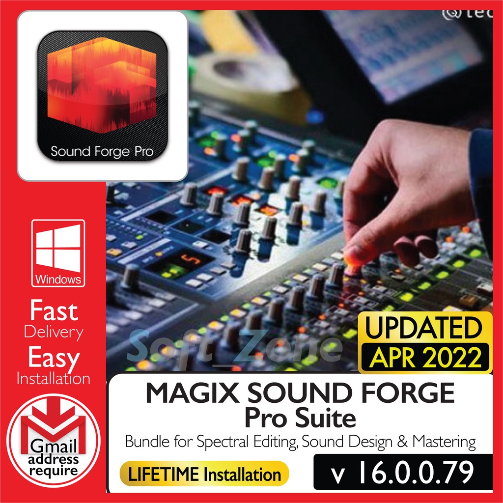 MAGIX SOUND FORGE Pro Suite 16 0 0 79 Advanced Recording Audio