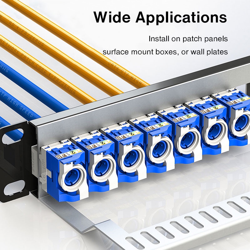 Zoerax Pcs Cat E Cat Rj Keystone Jack Module Connector Network