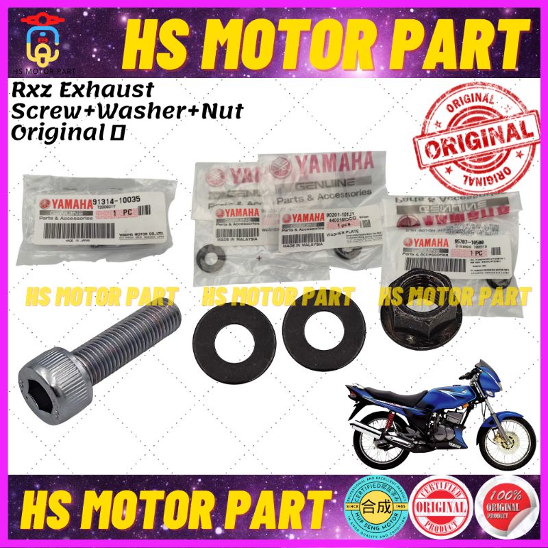 Hsmotorpart Rxz Exhaust Screw Combo Set Original Hly Rxz Muffler Skru