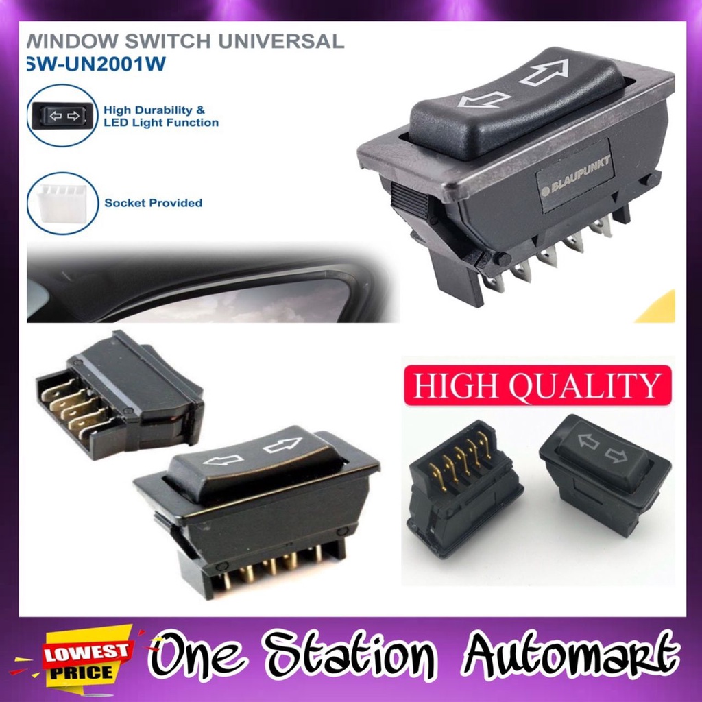 Power Window Single Sub Switch Pin For Proton Wira Saga Iswara