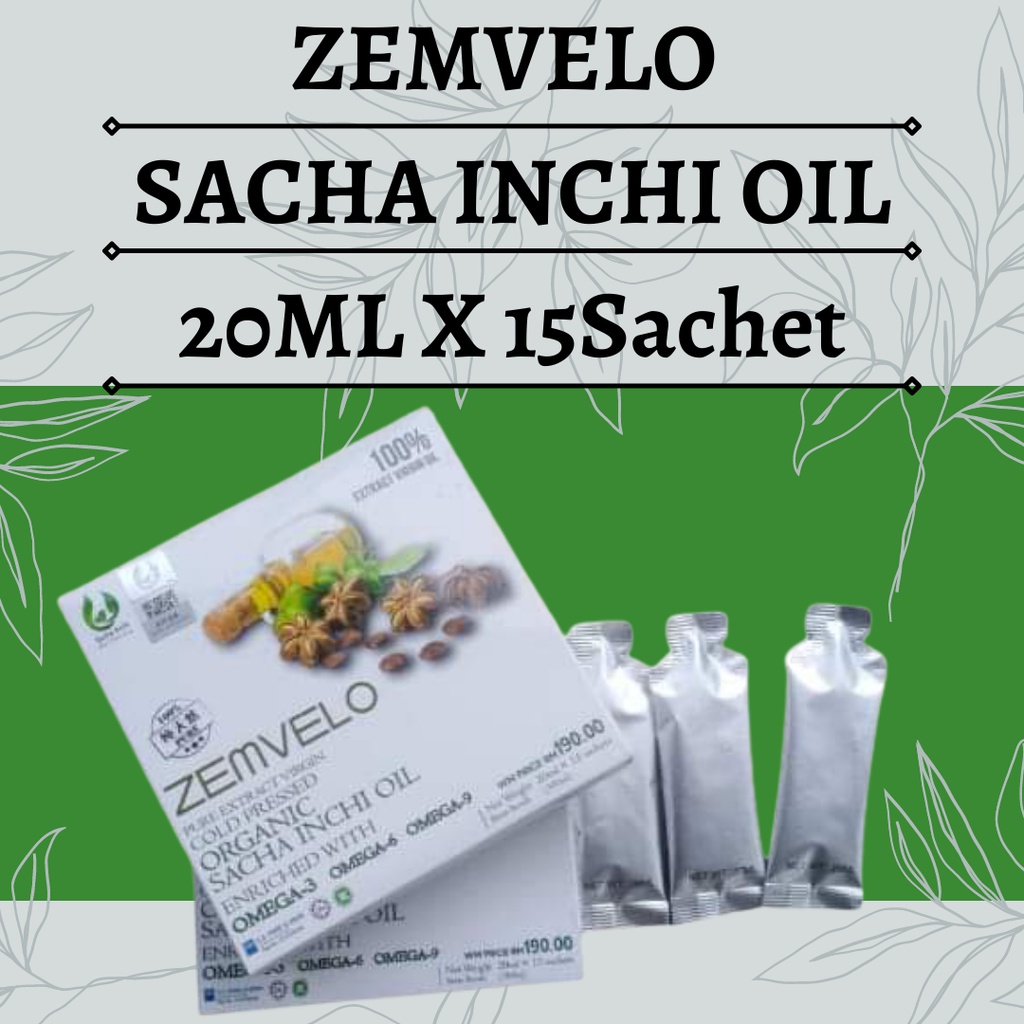 Ml X Sachet Sacha Inchi Oil Zemvelo Shopee Malaysia