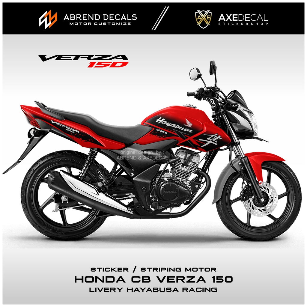 Striping HONDA CB VERZA LIVERY HAYABUSA RACING VERZA DESIGN CUSTOM