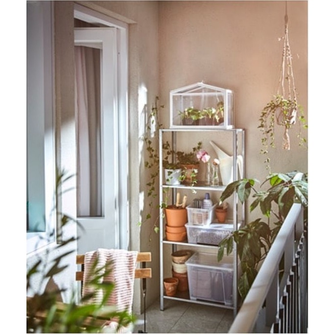 Ikea Hyllis Tier Multipurpose Metal Shelving Unit Shopee Malaysia