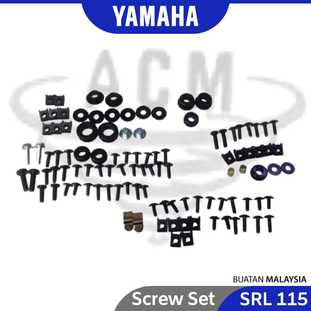 Tushima Yamaha Full Set Body Cover Screw Skru Nut Handle Body Ss Y