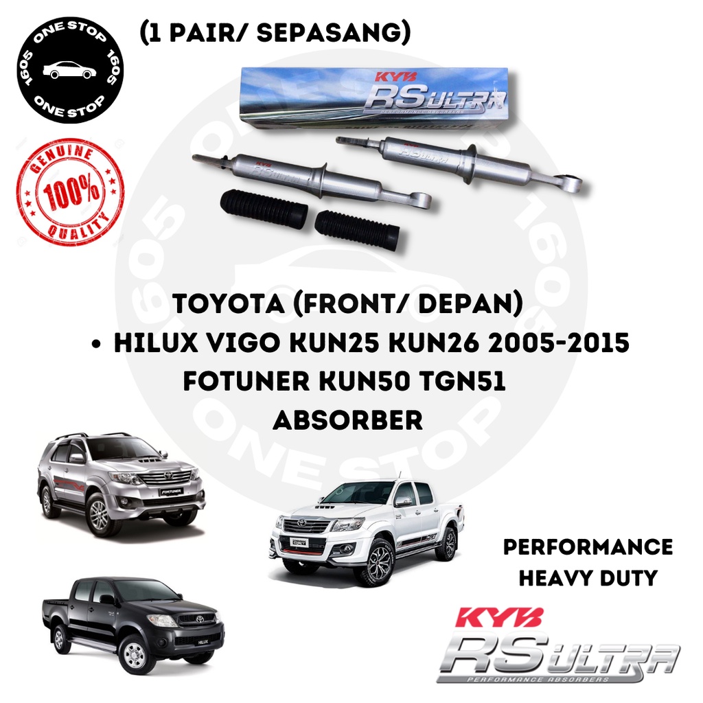 Toyota Hilux Vigo Kun Kun Fortuner Kun Tgn Depan Kyb Kayaba Rs