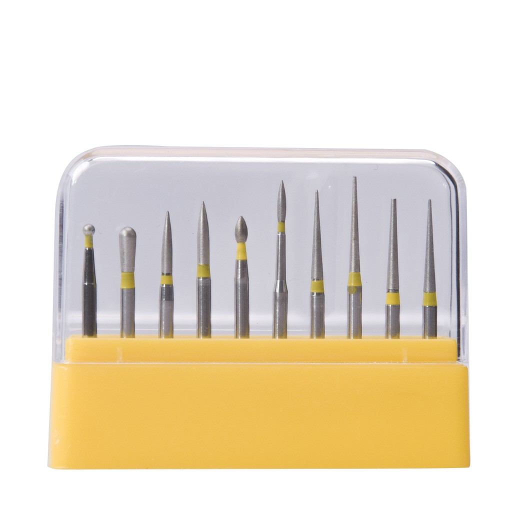 Dental Polishing Bur Yellow Polishing Kit Dental High Speed Bur Kit