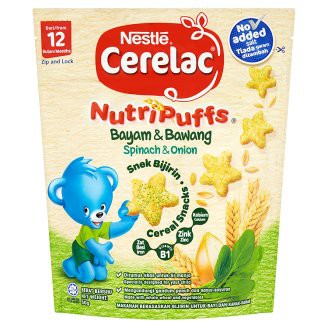 Nestlé Cerelac NutriPuffs Spinach Onion Cereal Snacks 50g Shopee