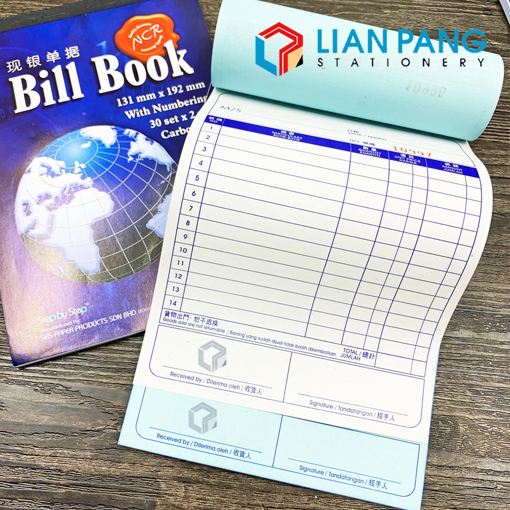 Bill Book NCR 2Ply 3Ply 5 X8 Shopee Malaysia