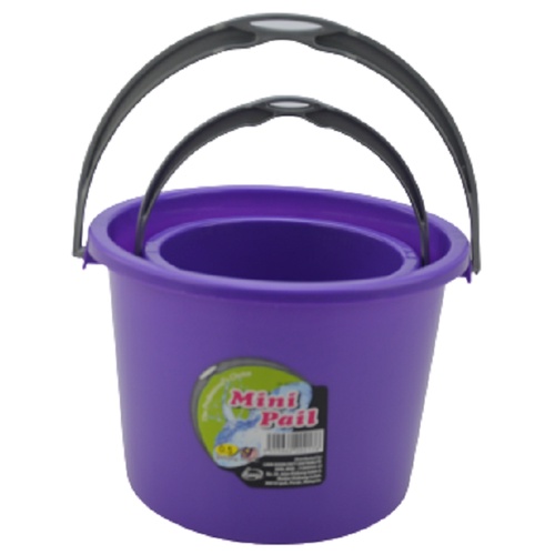 2 In 1 Plastic Mini Pail Baldi Plastik 0 25 Gallon 0 5 Gallon 2pcs