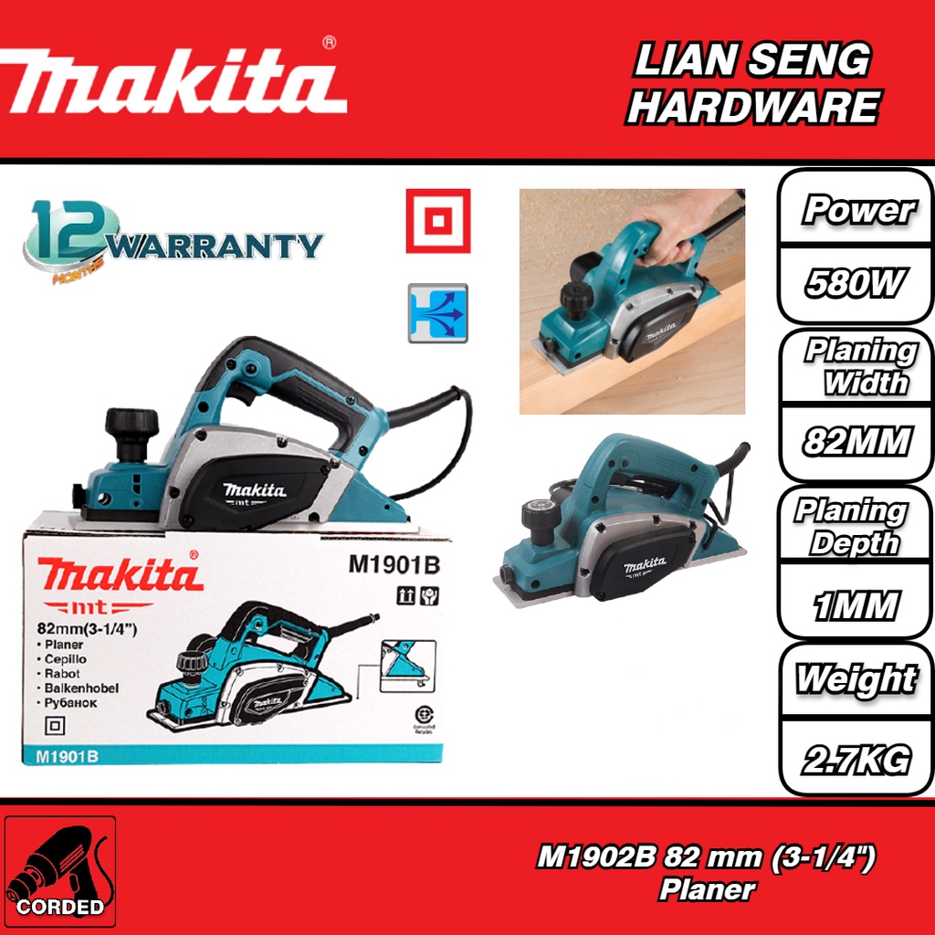 Makita M B Mm Planer Shopee Malaysia