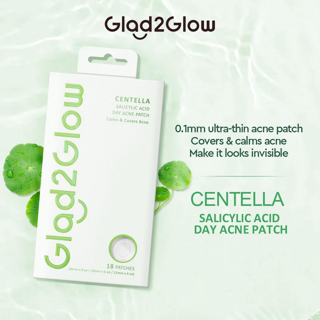 Glad2Glow Centella Salicylic Acid Day Acne Patch Pimple Patch 12