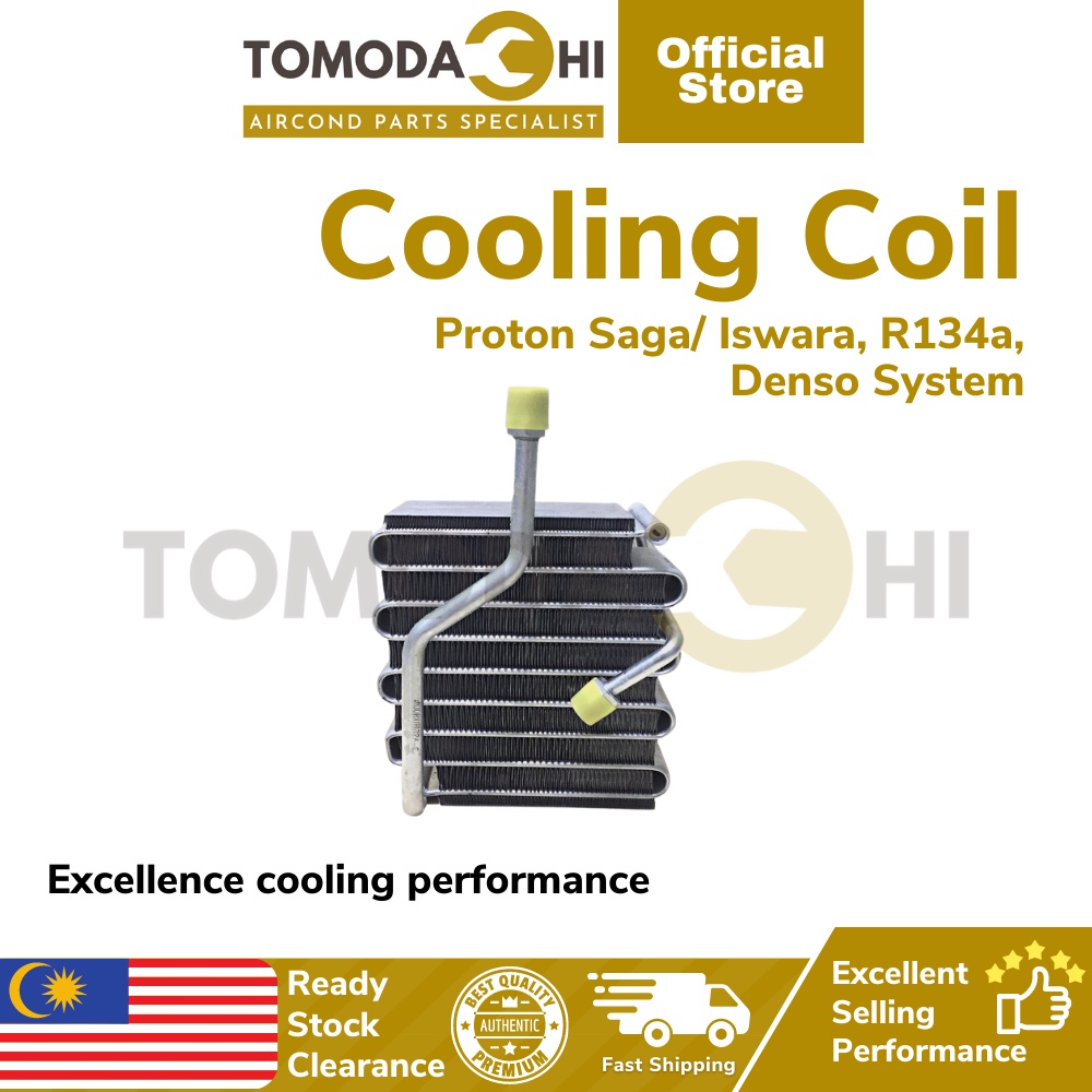 TOMODACHI Air Cond Cooling Coil Proton Saga Iswara R134a DENSO System