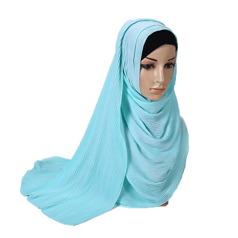 Plain Chiffon Hijab For Malaysia Wome Stretchy Opaque Chiffon Hijab