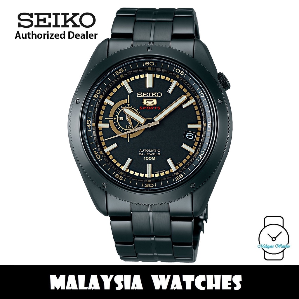 Seiko Sports Ssa K Automatic Black Dial Hardlex Crystal Glass