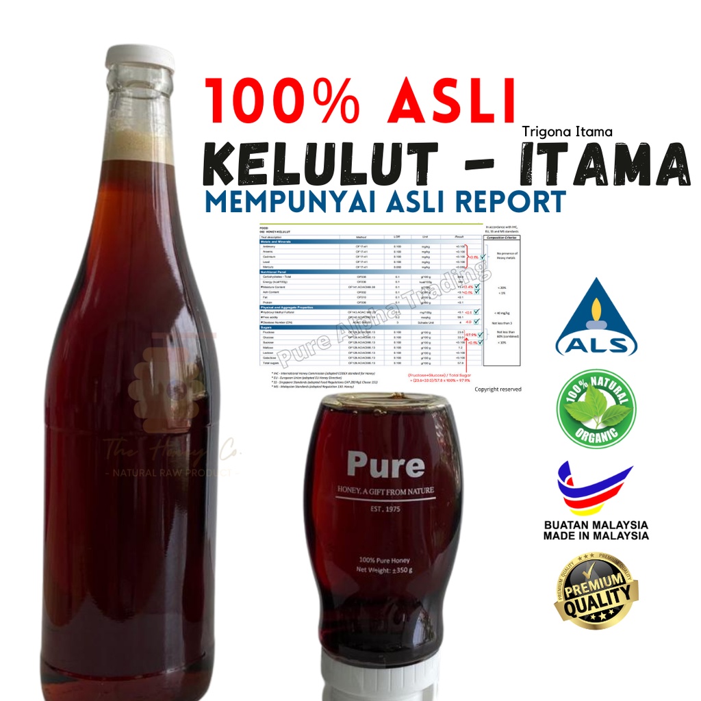 MADU KELULUT ASLI 100 ITAMA STINGLESS BEE HONEY 银蜂蜜 RAW HONEY