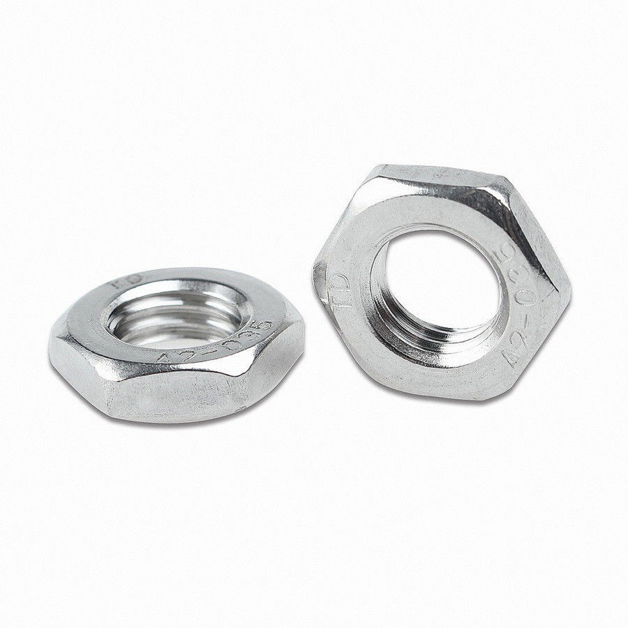 Hex Half Thin Jam Nuts A Stainless M M M M M M M M M