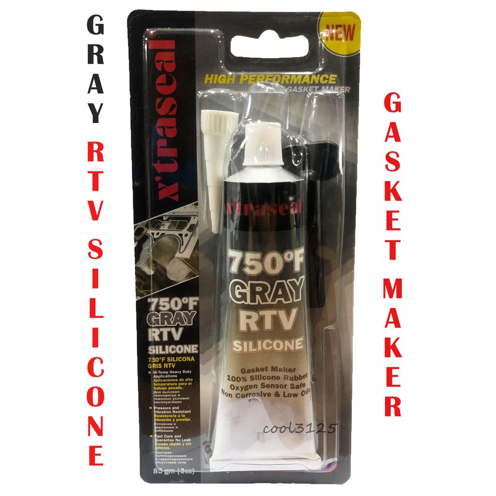 Gum Gasket F Xtraseal Gray Rtv Silicone Gasket Maker Grey Hi Temp