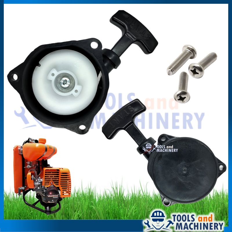 Recoil Starter Mesin Rumput Bg Screws Brush Cutter Shopee Malaysia