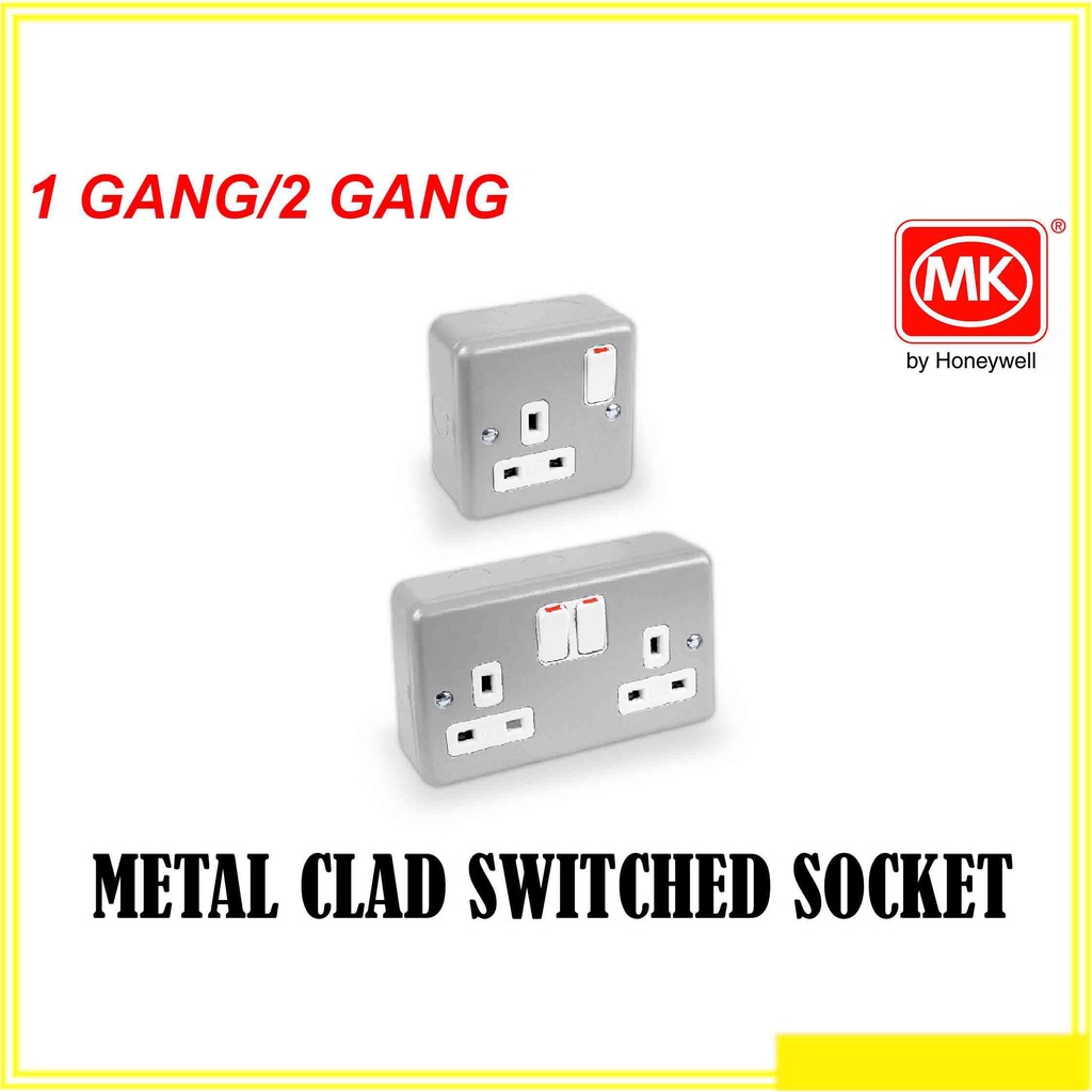 Mk Metal Clad Switch Socket Outlet G Alm G Alm Shopee Malaysia