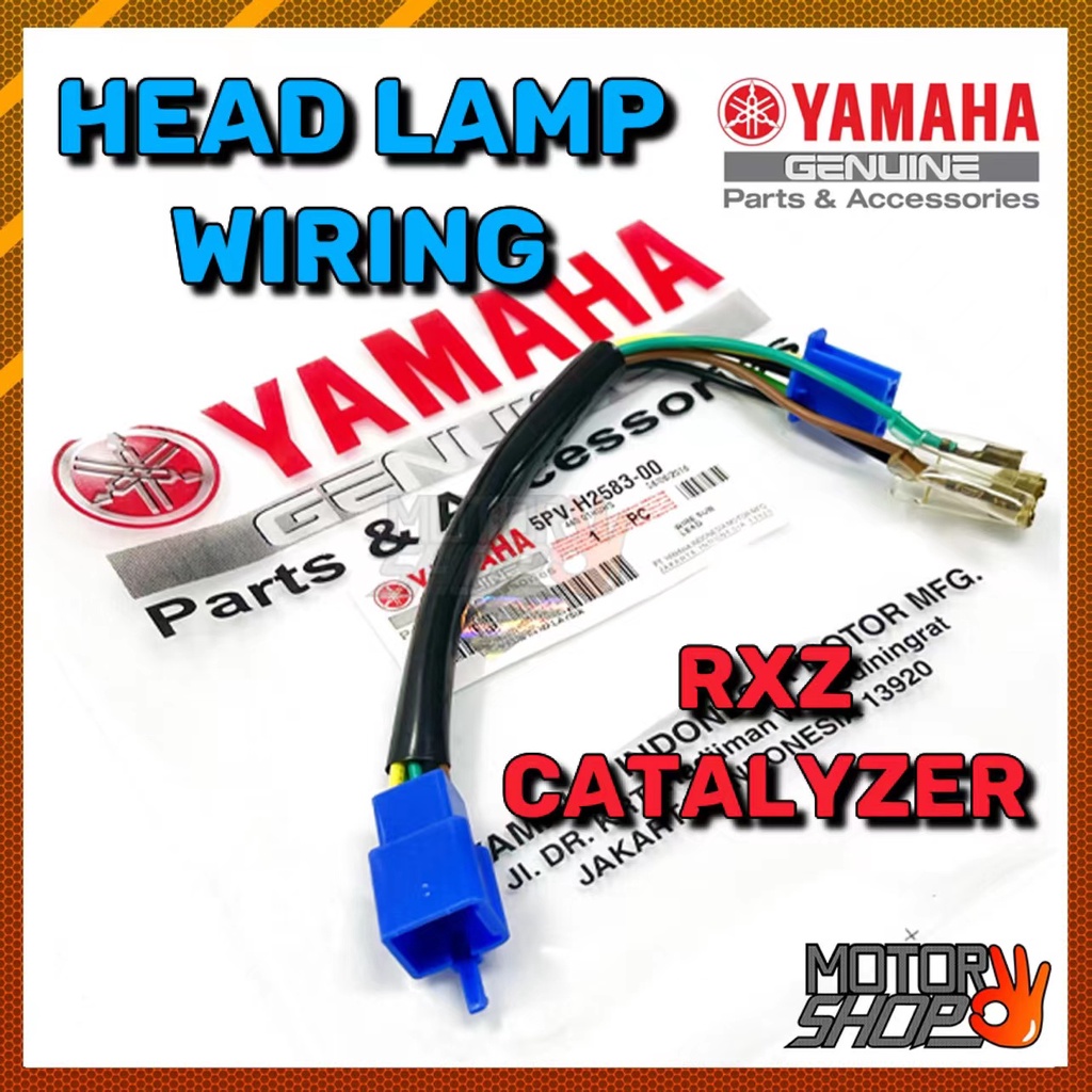 Yamaha Rxz Catalyzer Head Lamp Wiring Wire Sub Lead Cable Main Switch