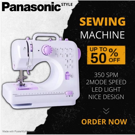 Panasonic Sewing Machine FHSM 505A Pro Upgraded 12 Sewing Portable Mini