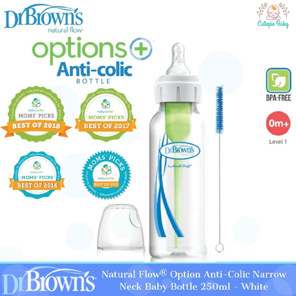 Dr Brown S Natural Flow Option Anti Colic Narrow Neck Baby Bottle