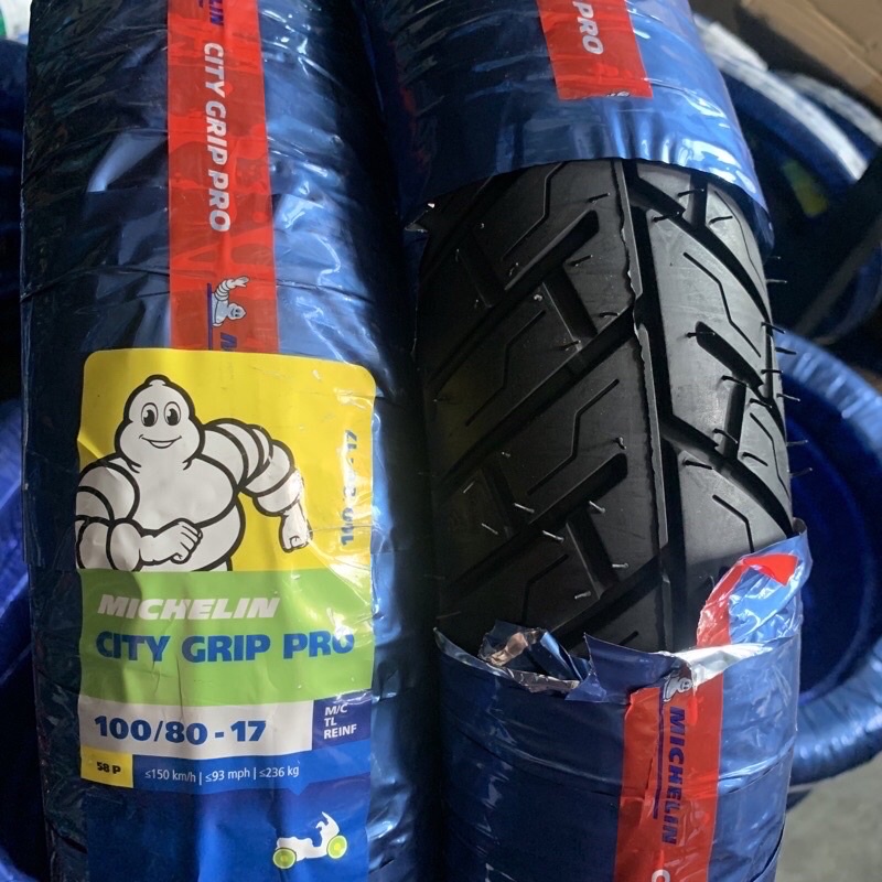 100 Original Michelin City Grip Pro 100 80 17 Tayar Tubeless Tyre