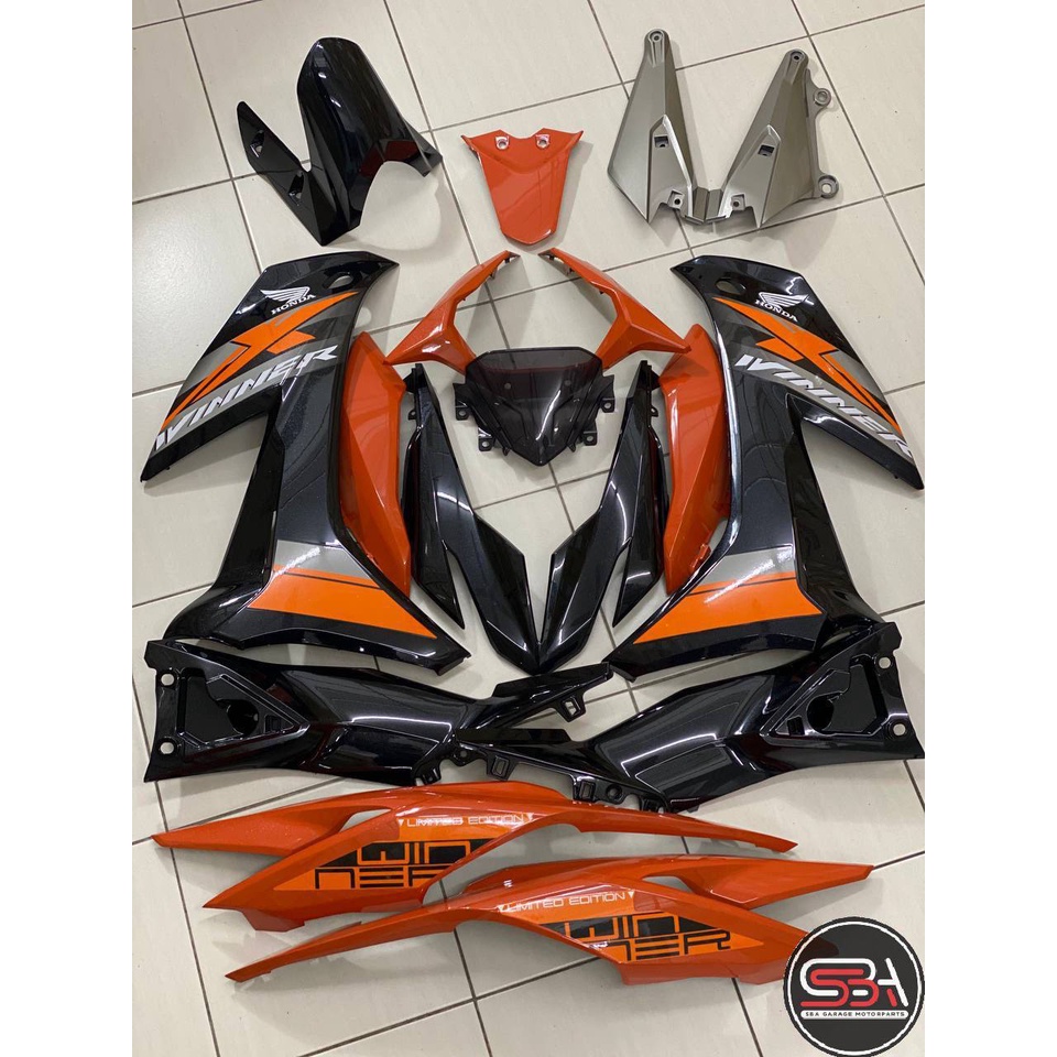 HONDA RSX RS X 150 RSX150 COVERSET DOCTOR WINNER ORANGE 005 COLOR SIAP