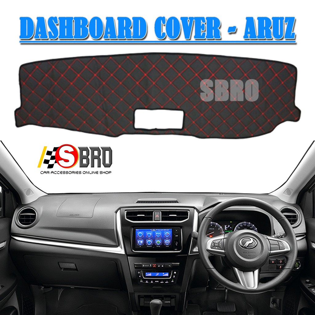 Perodua ARUZ Dashboard Cover With Red Line Genuine DAD Shopee Malaysia