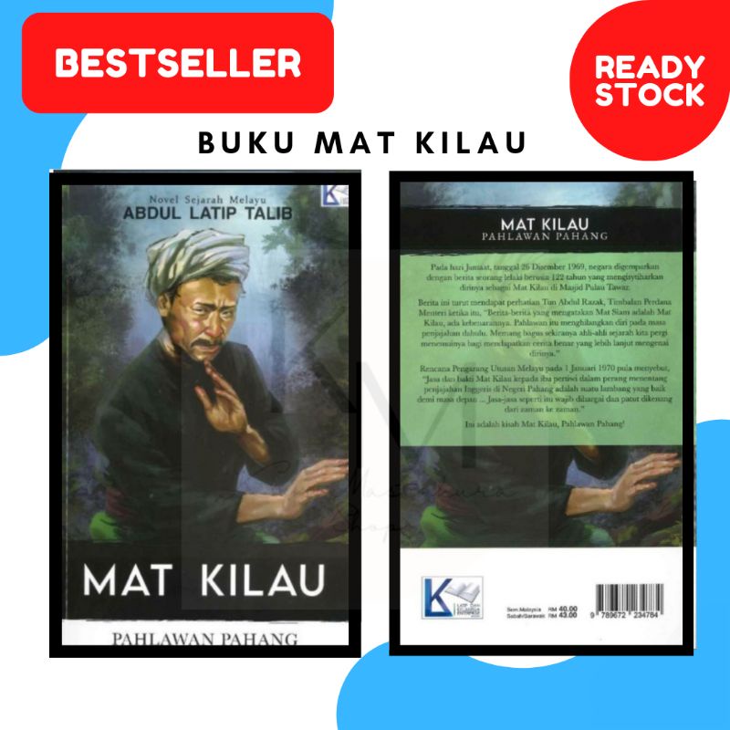 Buku Baru Novel Mat Kilau Pahlawan Pahang Abdul Latip Talib