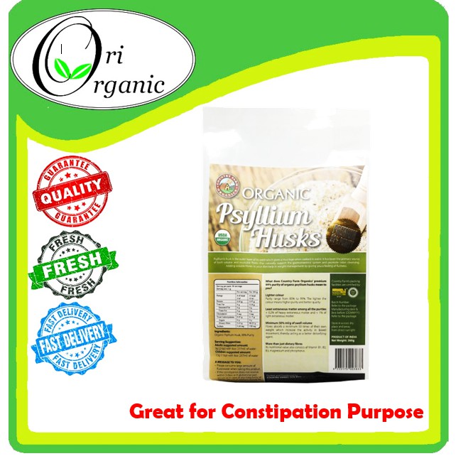 Halal Country Farm Organic Psyllium Husk G Exp Vegetarian