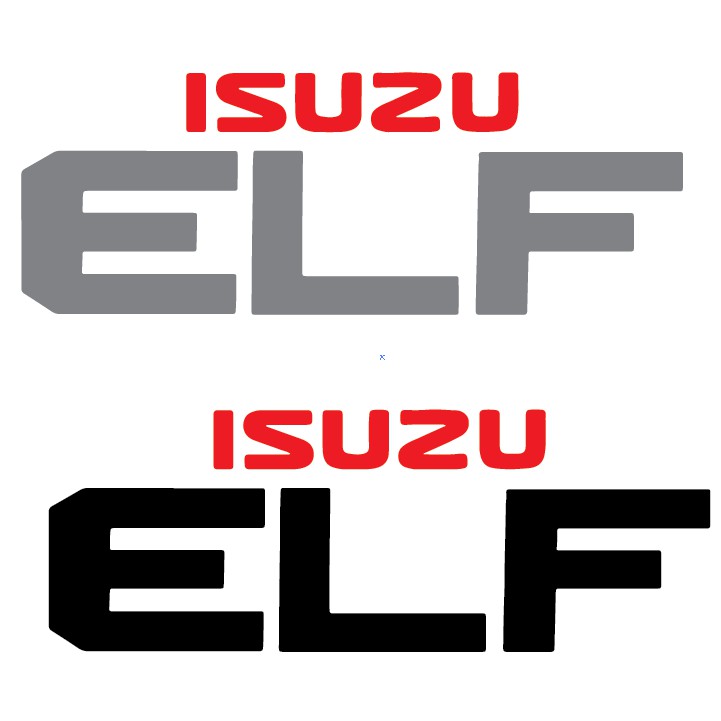 Isuzu Elf Logo Sticker Sticker Lori Sticker Cermin Sticker Body