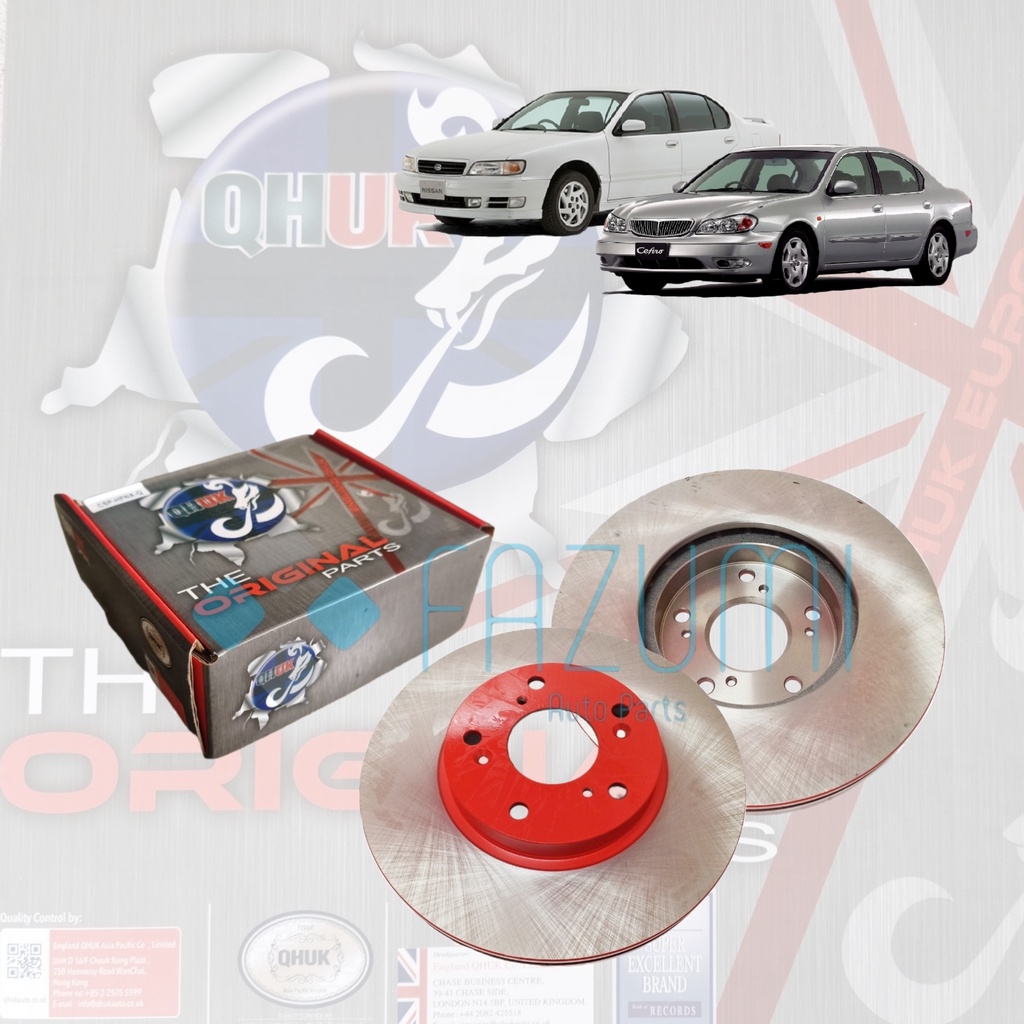 Nissan Cefiro A A Rear Belakang Qhuk Brake Disc Rotor Mm