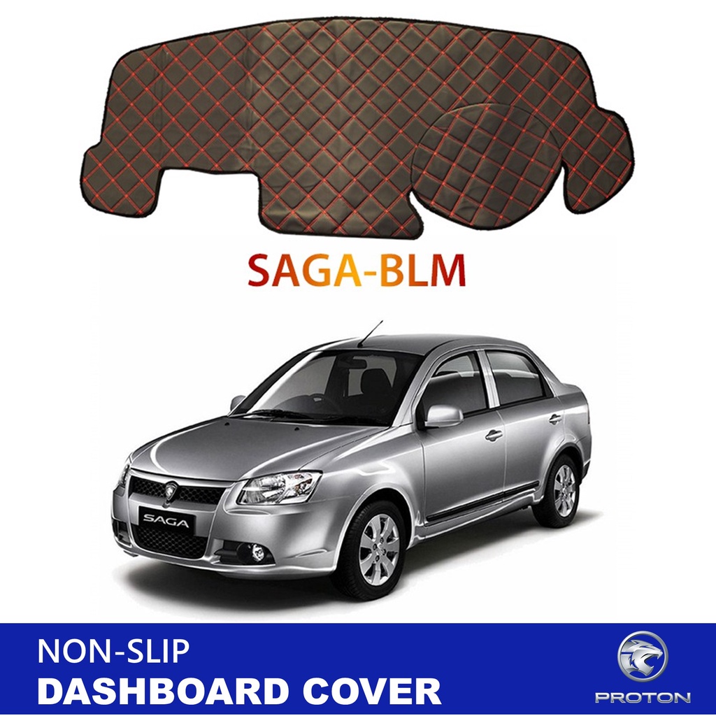 Pc Proton Saga Blm Car Non Slip Dad Dashboard Cover Mat Shopee Malaysia