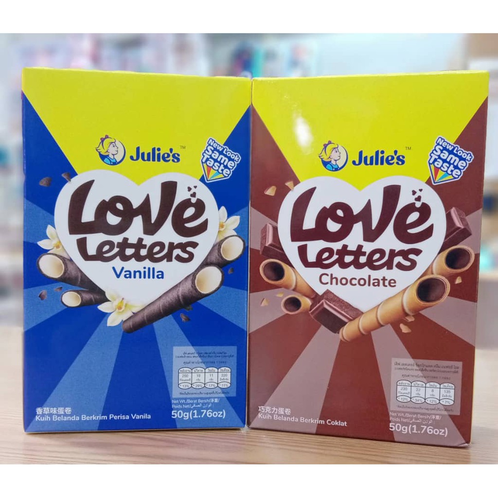 Julie S Love Letter Chocolate Cocoro Vanilla G Shopee Malaysia