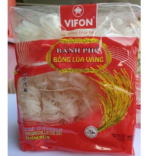 Vietnamese Dried Noodle Kway Teow Vifon Banh Pho 500g 越南沙河粉 500g