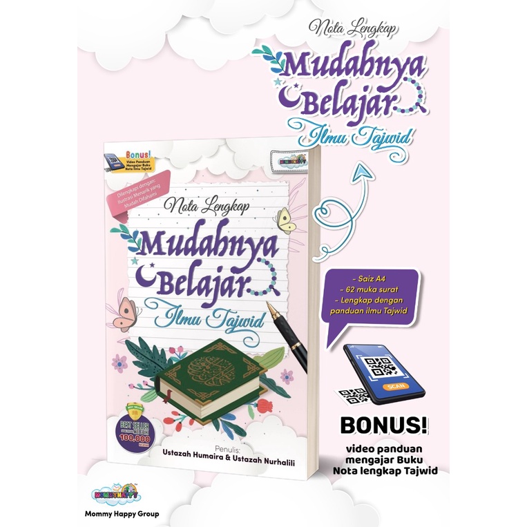 MOMMYHAPPY Nota Lengkap Mudahnya Belajar Tajwid Buku Nota Padat