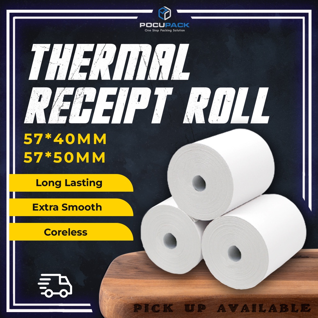 Corelessthermal Receipt Roll Foodpandx Grxb Thermal Paper Roll