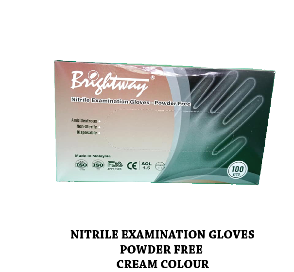 Brightway Nitrile Examination Gloves Powder Free Shopee Malaysia